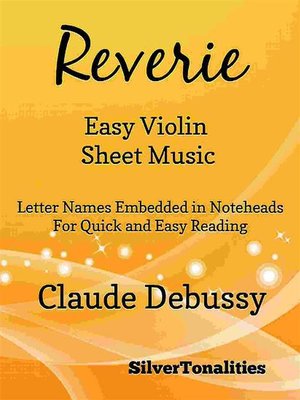 cover image of Reverie Easy Violin Sheet Music